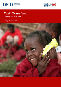 Cash Transfers Literature Review  Policy Division 2011