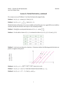Lesson 21. Partial Derivatives, continued