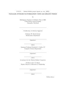 U.S.N.A. — Trident Scholar project report; no. xxx (2005)
