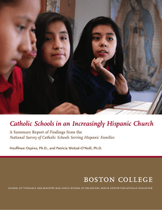 Catholic Schools in an Increasingly Hispanic Church