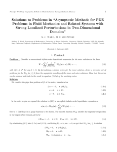 Solutions to Problems in “Asymptotic Methods for PDE