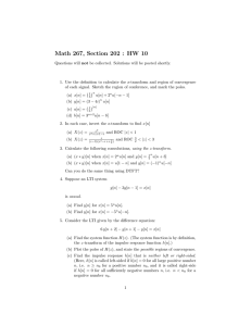 Math 267, Section 202 : HW 10