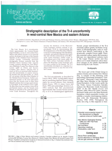 Stratigraphic description of the Tr-4 unconformity