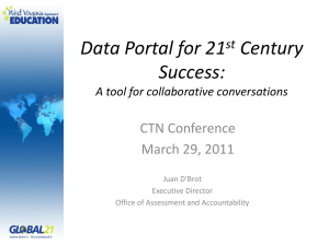 Data Portal for 21 Century Success: CTN Conference
