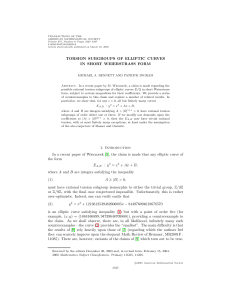 TRANSACTIONS OF THE AMERICAN MATHEMATICAL SOCIETY Volume 357, Number 8, Pages 3325–3337