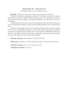 Mathematics 331 – Homework #4 Reading: