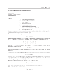 On Chevalley’s formula for structure constants