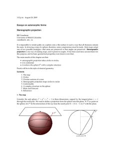 Essays on automorphic forms Stereographic projection