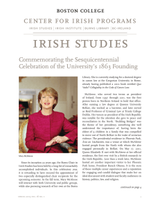 irish studies center for irish programs Commemorating the Sesquicentennial