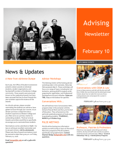 Advising Newsletter February 10