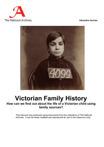 Victorian Family History family sources?