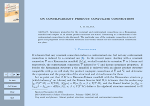ON CONTRAVARIANT PRODUCT CONJUGATE CONNECTIONS