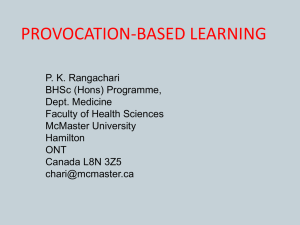 PROVOCATION-BASED LEARNING