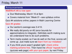 Friday, March 11 Announcements