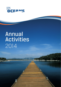 Annual Activities 2014 www.jpi-oceans.eu