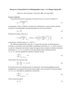 Entropy of a Classical Ideal Gas of Distinguishable Atoms—C.E. Mungan,...  Incorrect calculation m