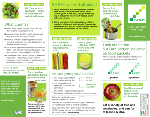 5 A DAY: what’s it all about?