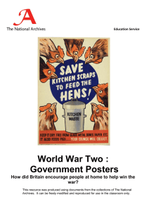 World War Two : Government Posters