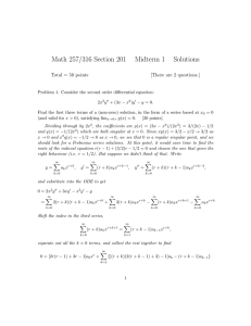 Math 257/316 Section 201 Midterm 1 Solutions Total = 50 points
