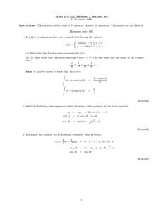 Math 257/316, Midterm 2, Section 103 17 November 2006