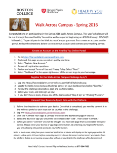 Walk Across Campus - Spring 2016