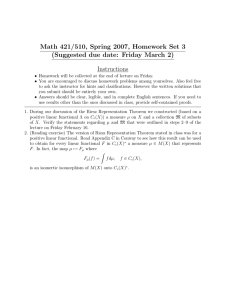 Math 421/510, Spring 2007, Homework Set 3 Instructions