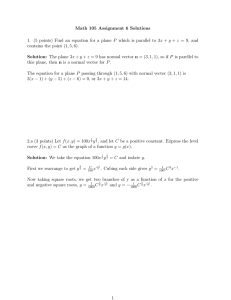 Math 105 Assignment 6 Solutions