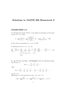 Solutions to MATH 300 Homework 8 EXERCISES 5.3