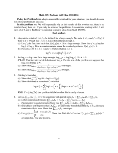 Math 539: Problem Set 0 (due 18/1/2016)