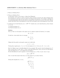 ASSIGNMENT 1·4 (Section 002) Solutions Part 2