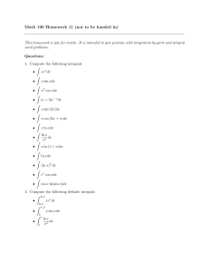 Math 190 Homework 11 (not to be handed in)