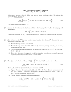 UBC Mathematics 402(201)—Midterm Wednesday 25 February 2015