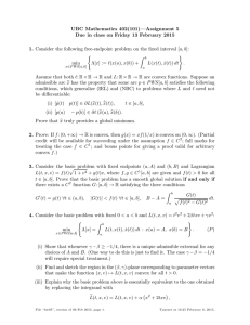 UBC Mathematics 402(101)—Assignment 5