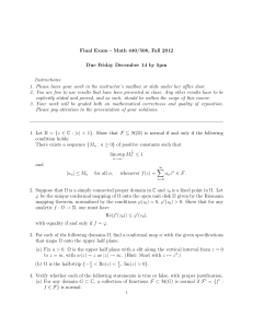 Final Exam - Math 440/508, Fall 2012 Instructions: