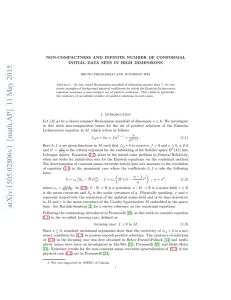 NON-COMPACTNESS AND INFINITE NUMBER OF CONFORMAL