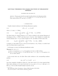 LIOUVILLE THEOREMS FOR STABLE SOLUTIONS OF BIHARMONIC PROBLEM