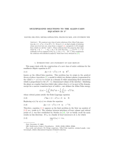 MULTIPLE-END SOLUTIONS TO THE ALLEN-CAHN EQUATION IN R