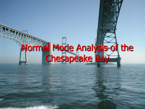 Normal Mode Analysis of the Chesapeake Bay