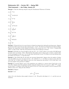 Mathematics 103 — Section 202 — Spring 2001