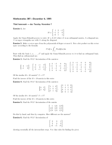 Mathematics 307|December 6, 1995 Third homework | due Tuesday, November 7