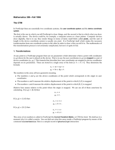 Mathematics 308—Fall 1996 The CTM