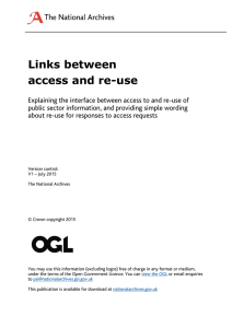 Links between access and re-use