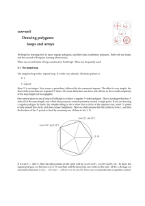 Drawing polygons: loops and arrays 5