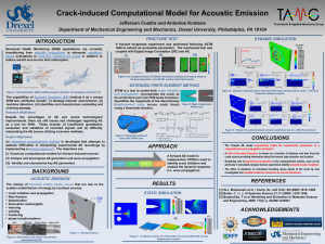 Crack-induced Computational Model for Acoustic Emission INTRODUCTION Jefferson Cuadra and Antonios Kontsos