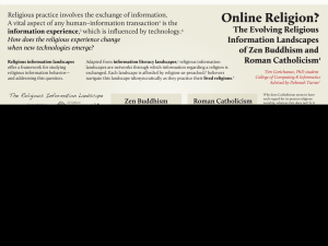 Religious practice involves the exchange of information.