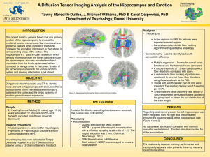 A Diffusion Tensor Imaging Analysis of the Hippocampus and Emotion