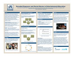 Encoded Exposure and Social Norms in Entertainment-Education