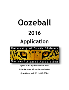 Oozeball 2016 Application