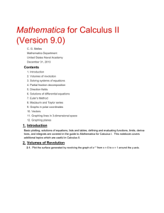 Mathematica (Version 9.0) Contents