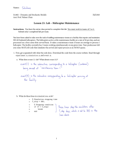 Lesson 23. Lab – Helicopter Maintenance